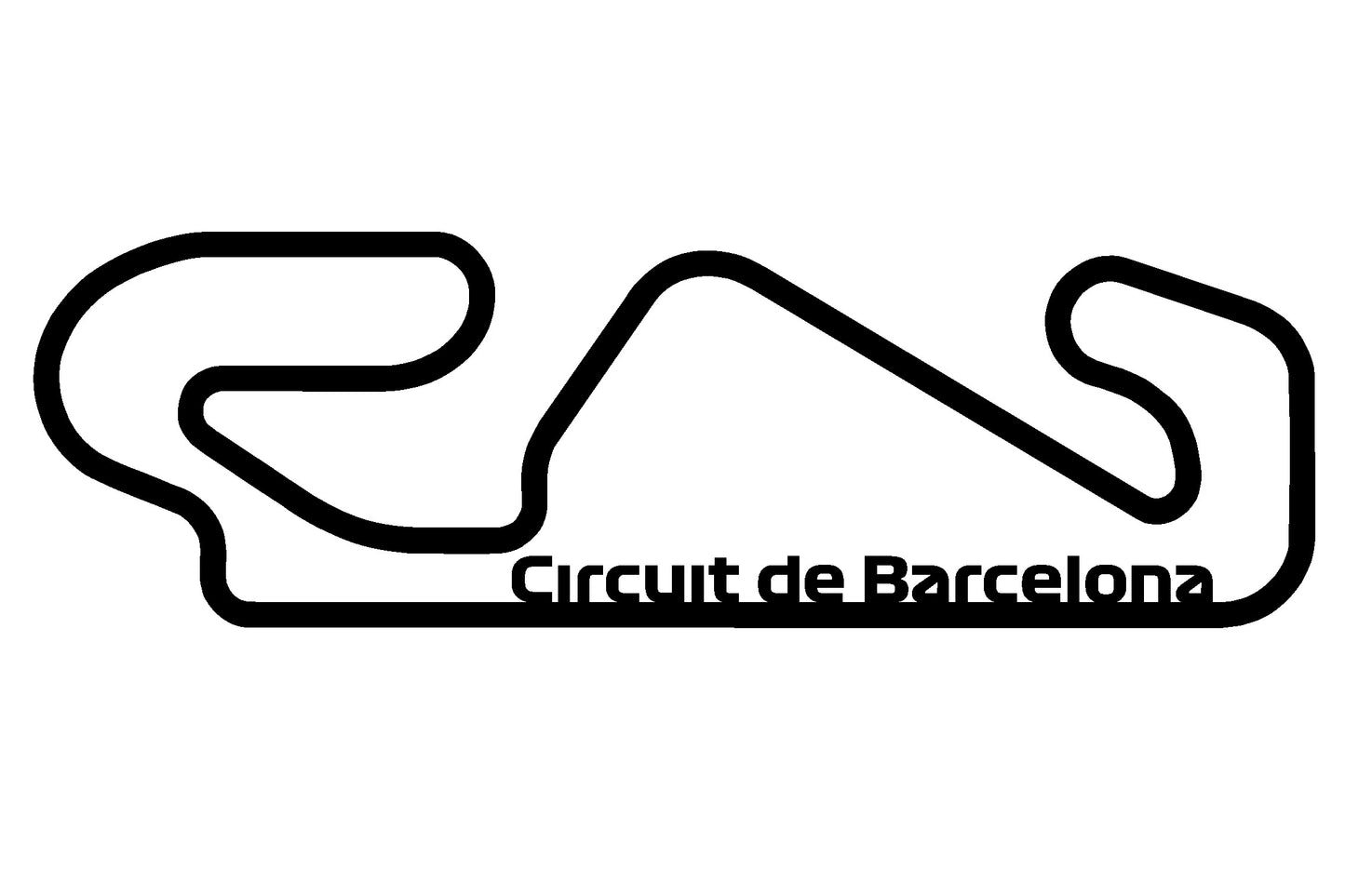 Circuit de Barcelona-Catalunya - Race Circuit Wall Art