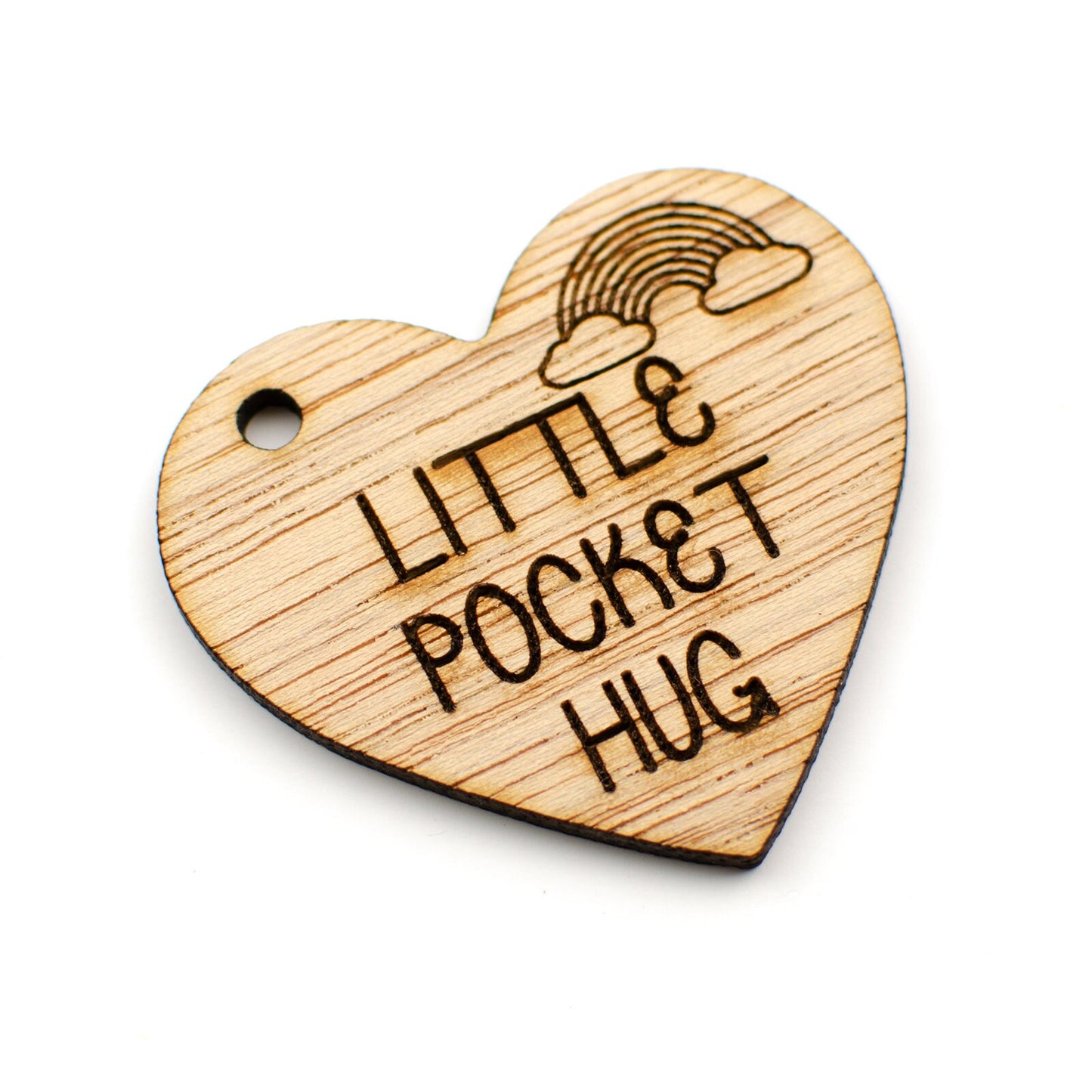 Little Pocket Hug Wooden Heart.