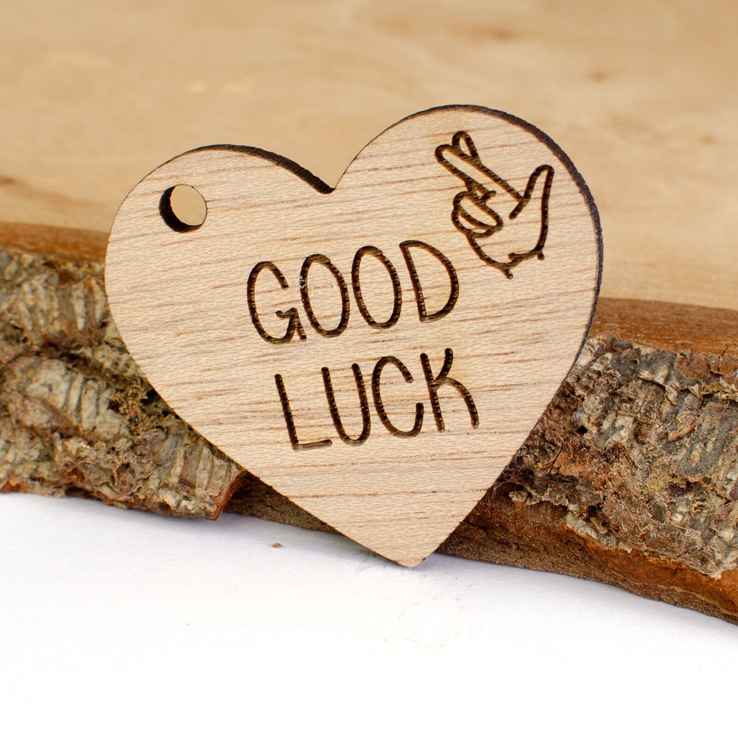 Good Luck Wooden Heart.