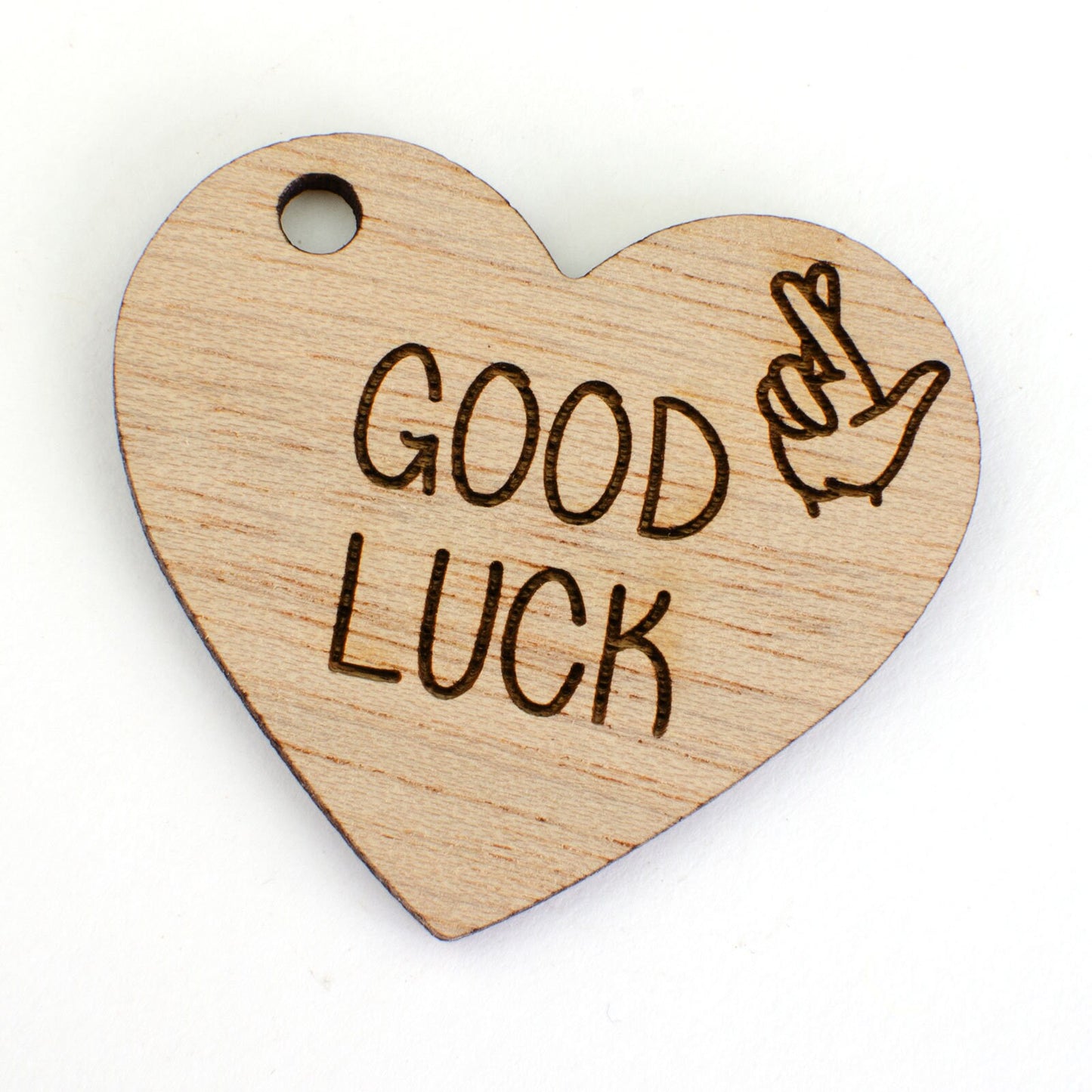 Good Luck Wooden Heart.