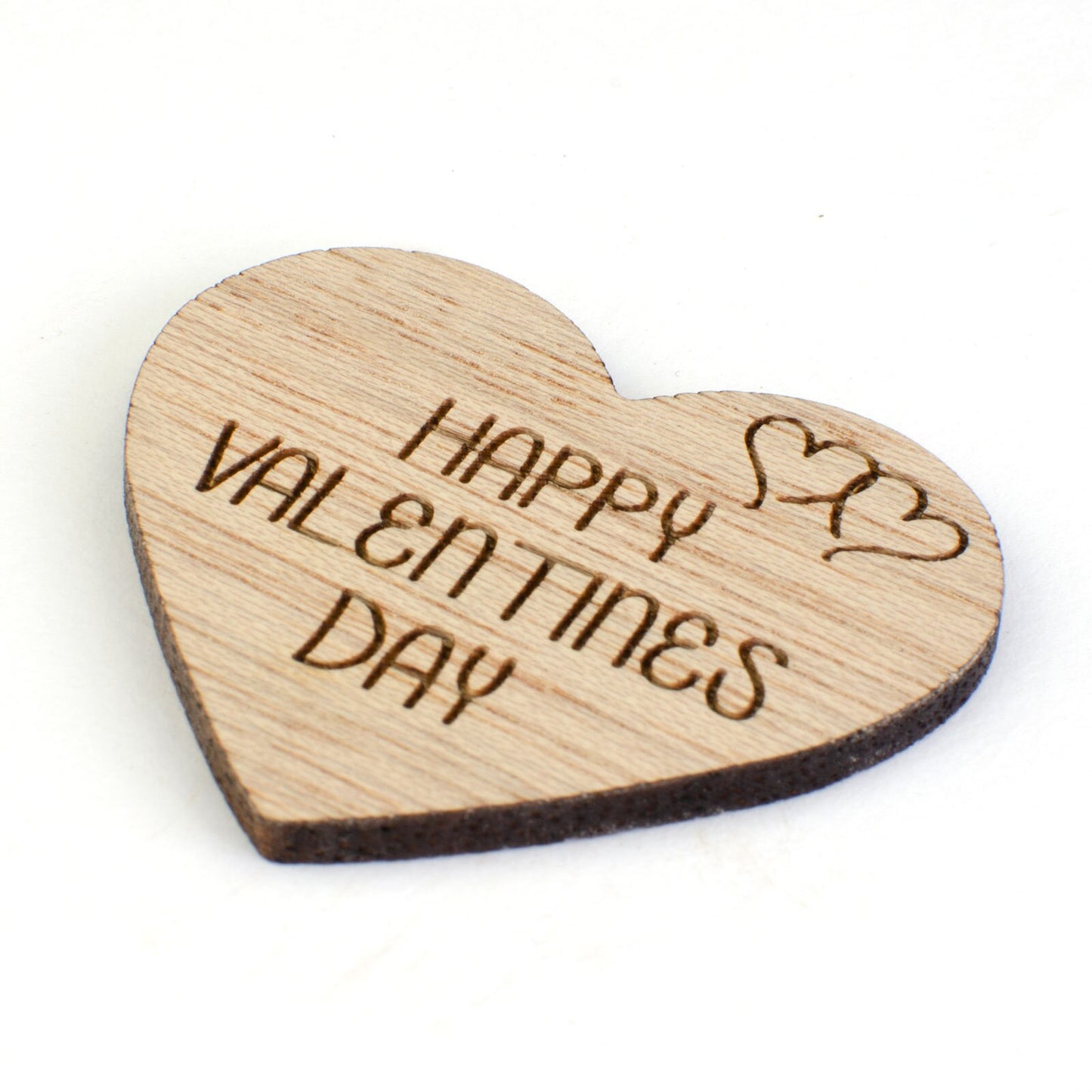 Happy Valentines Day Wooden Heart.