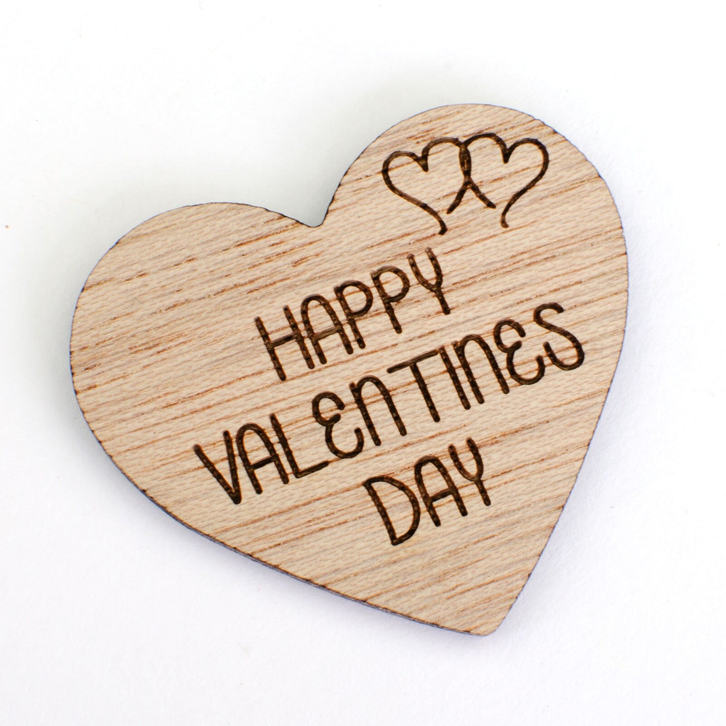 Happy Valentines Day Wooden Heart.