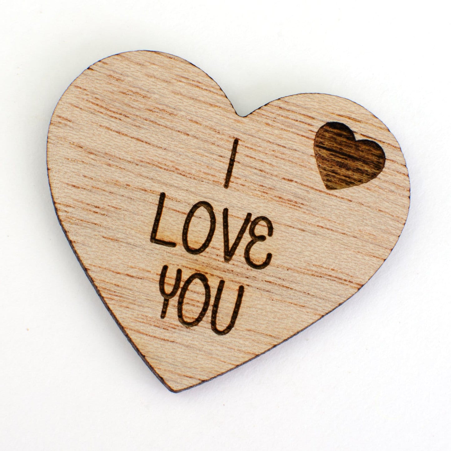 I Love You, Valentines Day Wooden Heart.