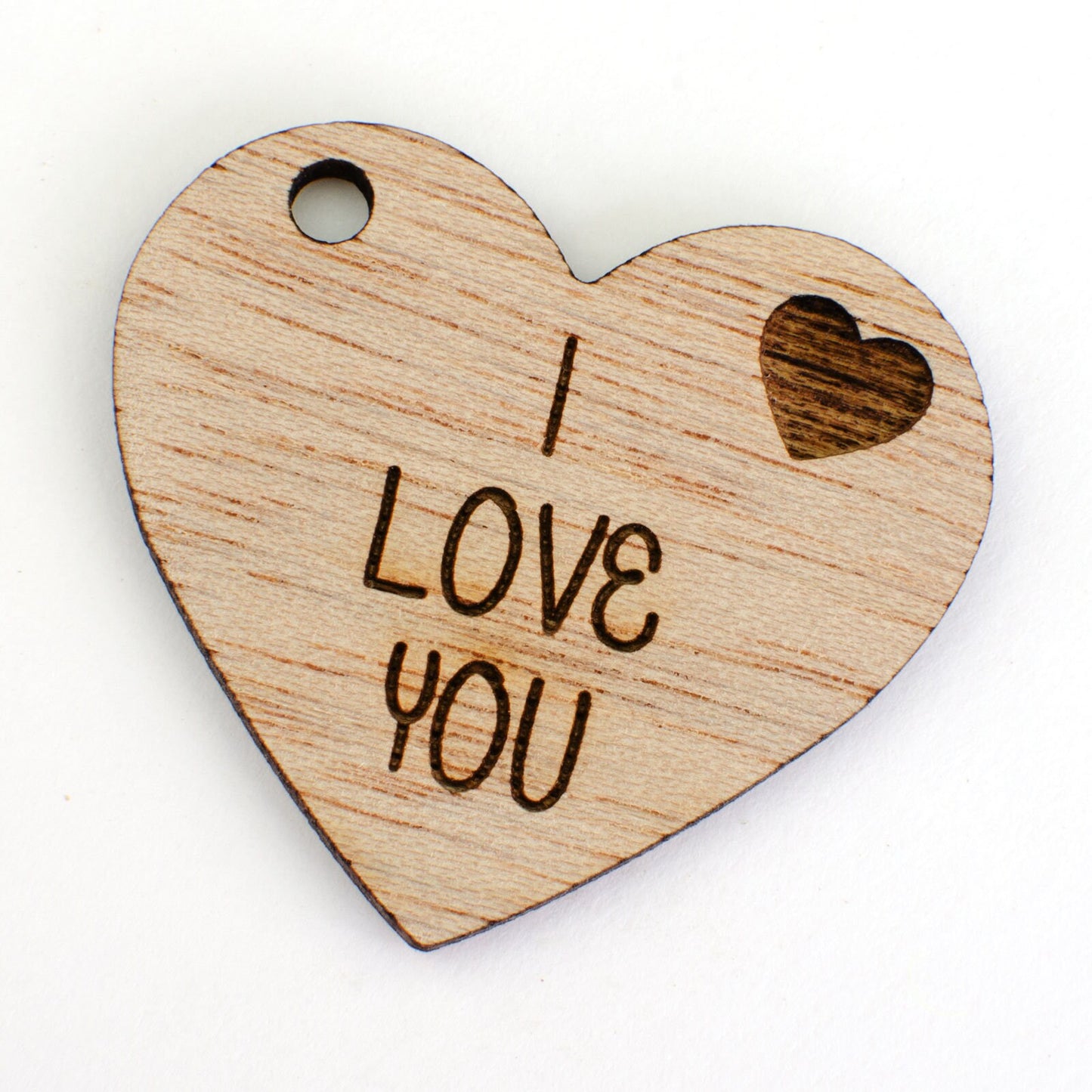 I Love You, Valentines Day Wooden Heart.