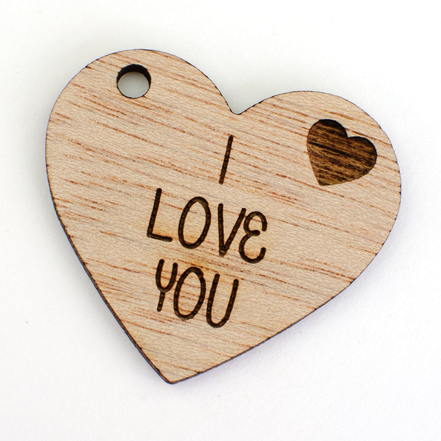 I Love You, Valentines Day Wooden Heart.