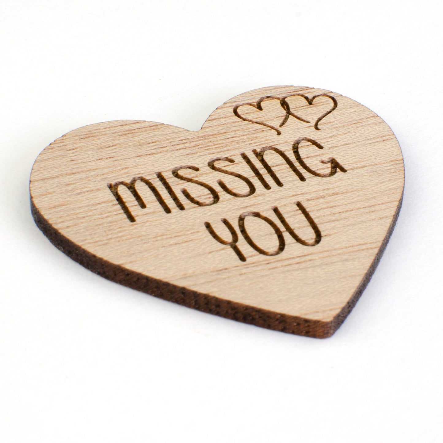 Missing You Wooden Heart.