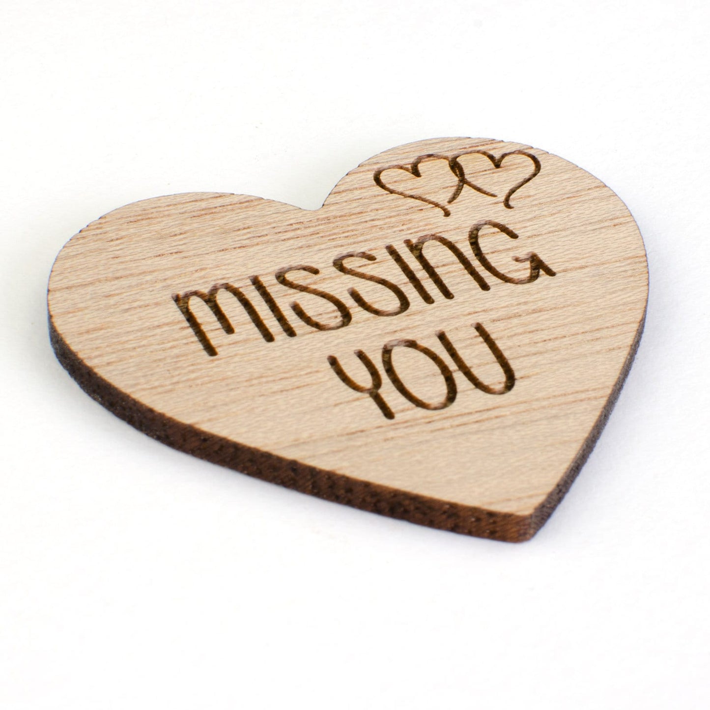 Missing You Wooden Heart.
