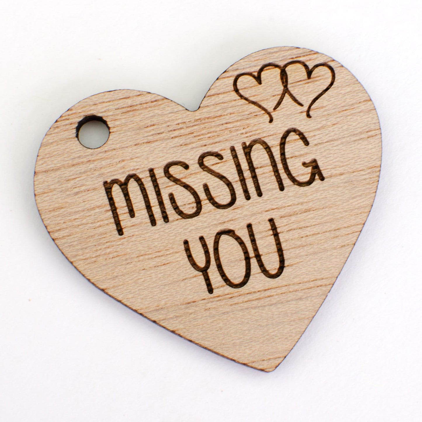 Missing You Wooden Heart.