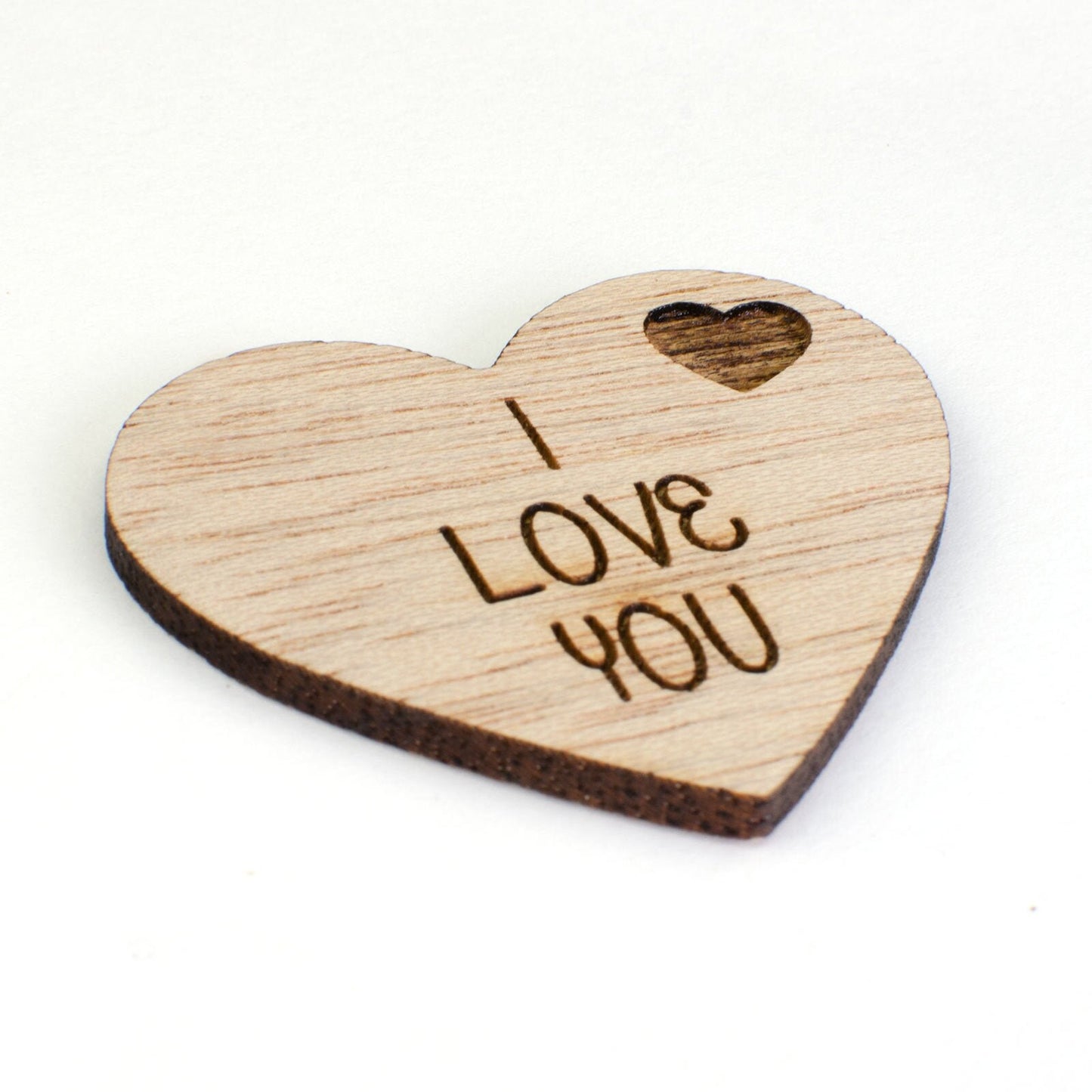 I Love You, Valentines Day Wooden Heart.
