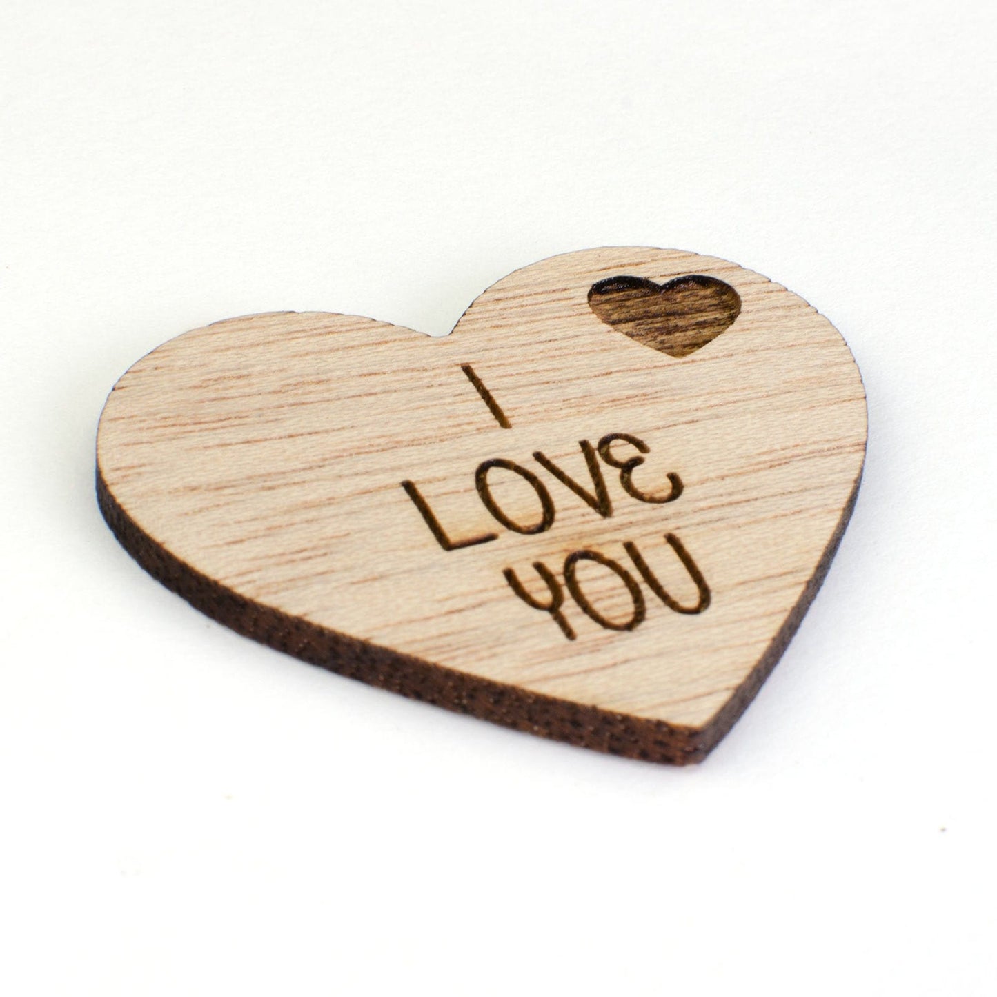 I Love You, Valentines Day Wooden Heart.