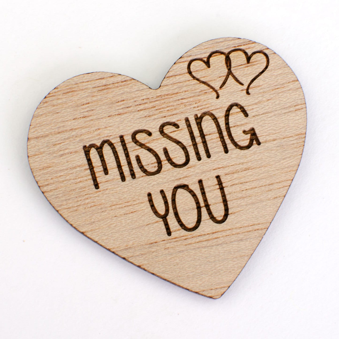Missing You Wooden Heart.