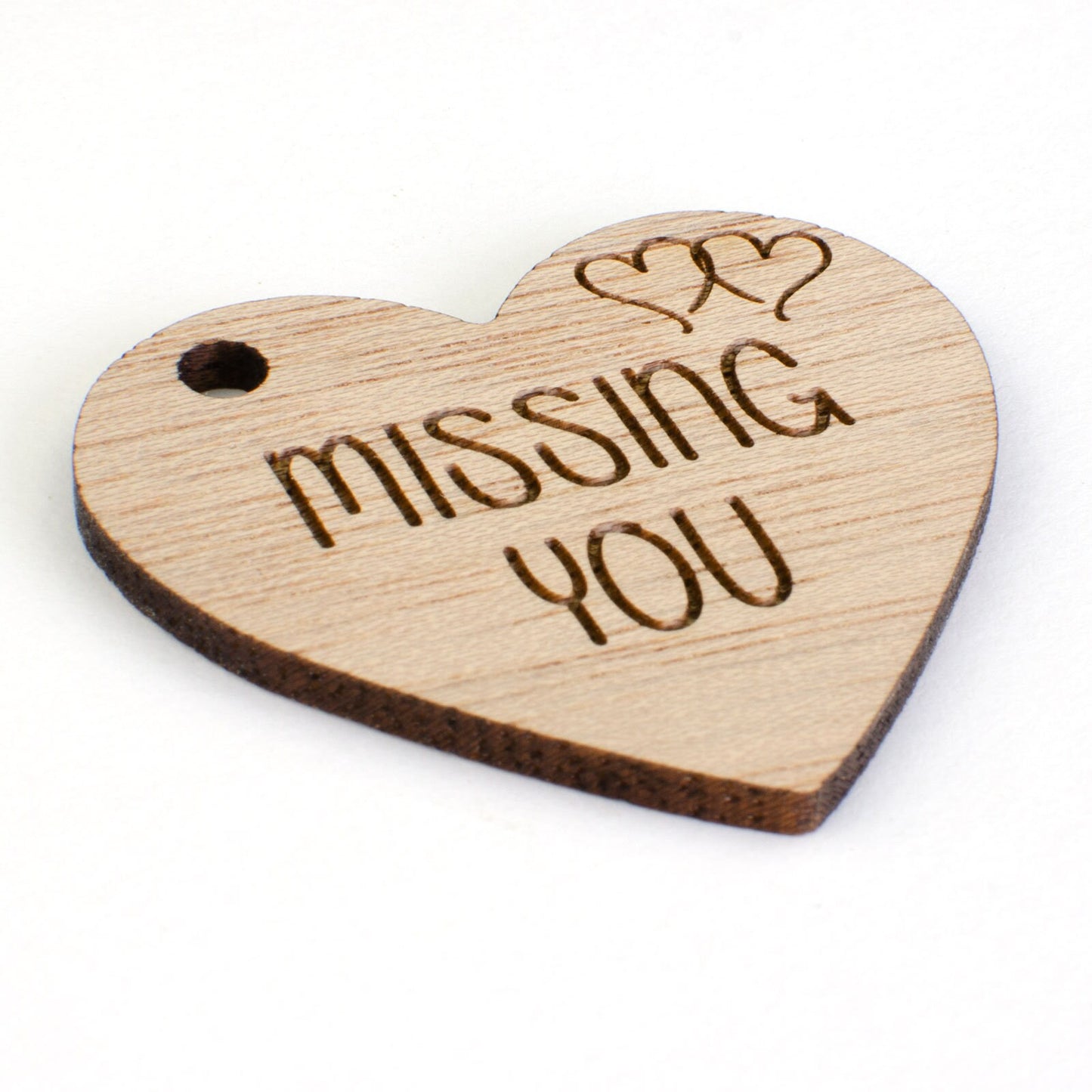 Missing You Wooden Heart.