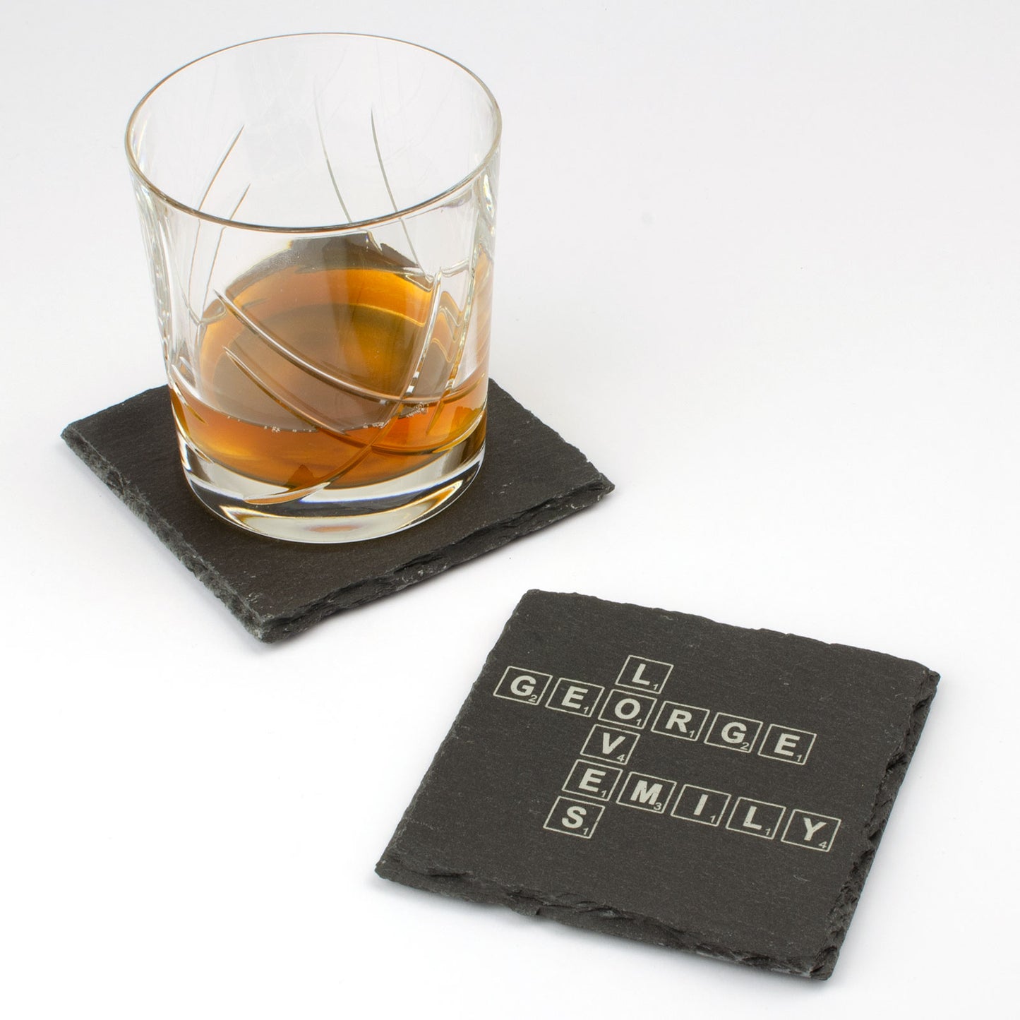 Personalised Scrabble Drink Coaster.