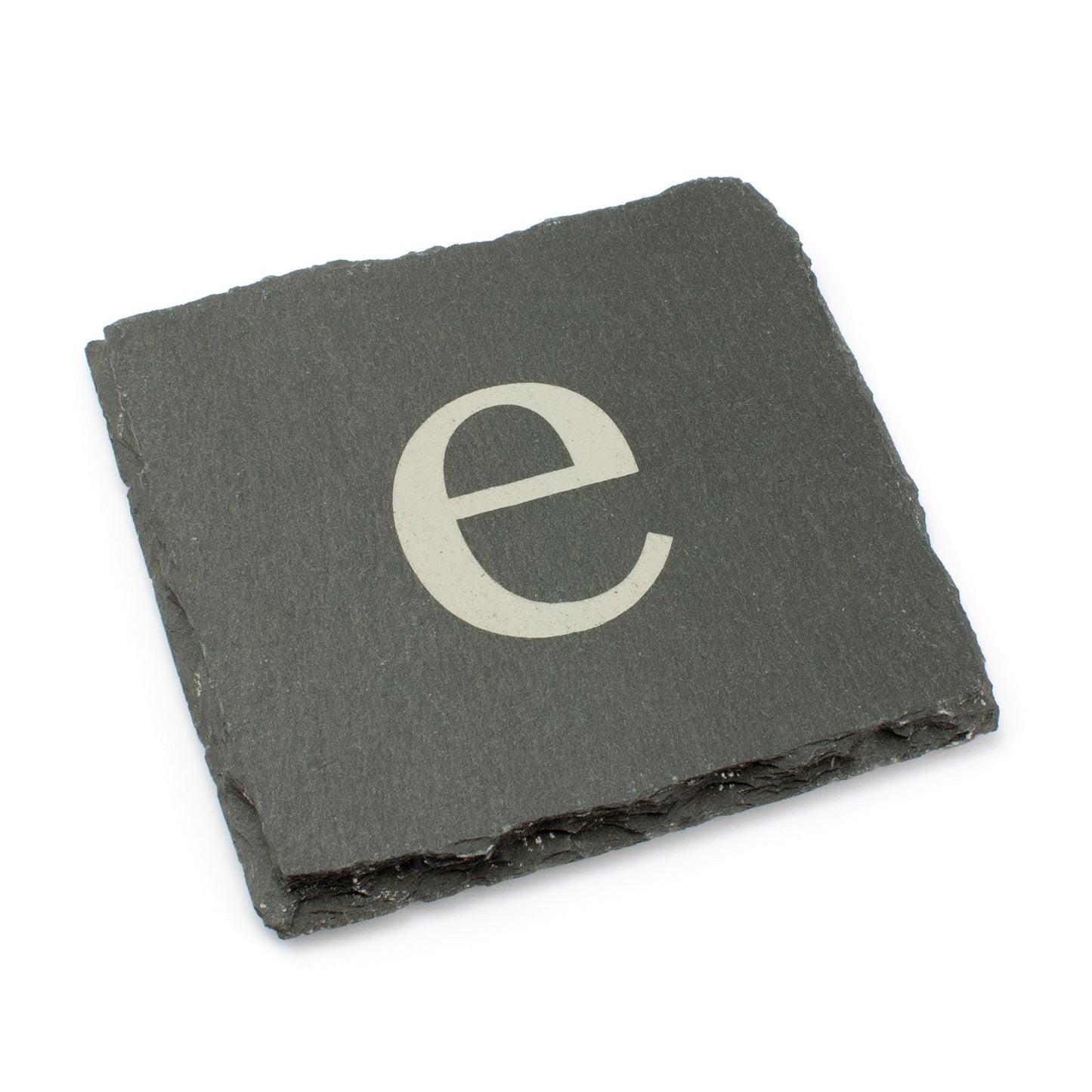 Personalised Slate Drink Coaster - Lower Case Initial.