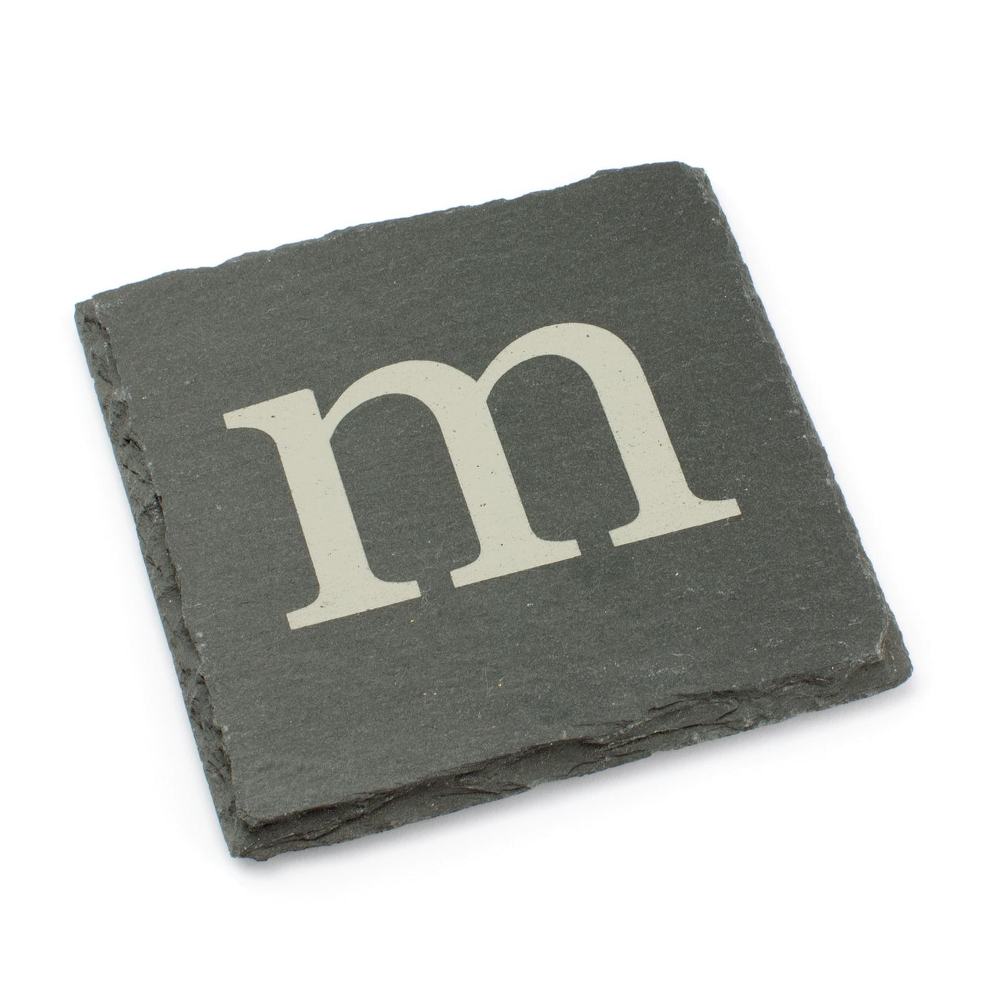 Personalised Slate Drink Coaster - Lower Case Initial.