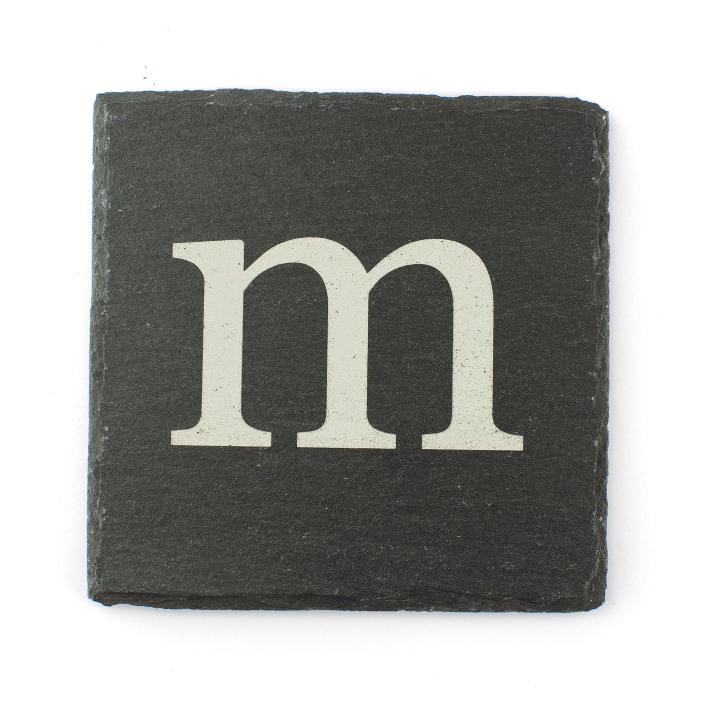 Personalised Slate Drink Coaster - Lower Case Initial.