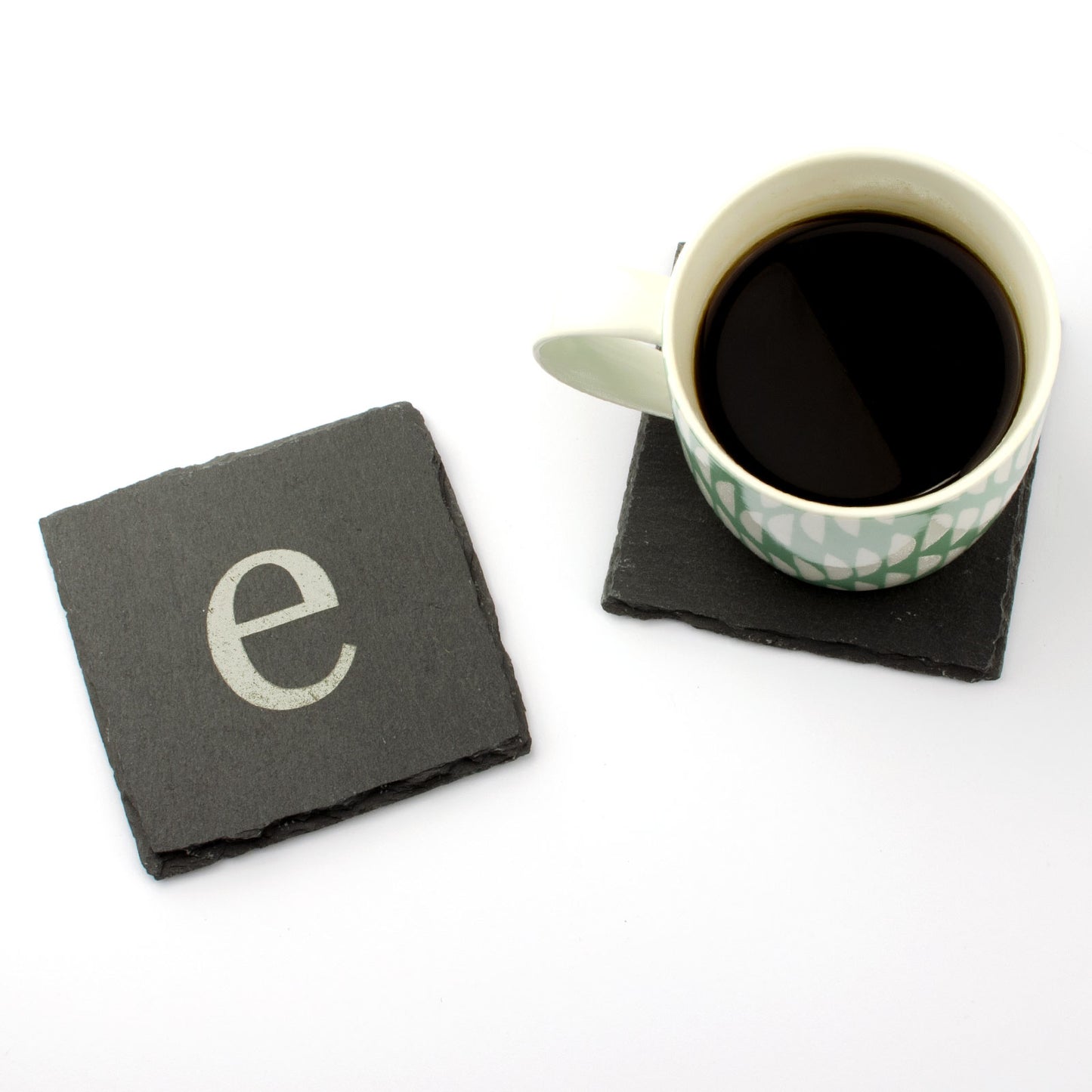 Personalised Slate Drink Coaster - Lower Case Initial.