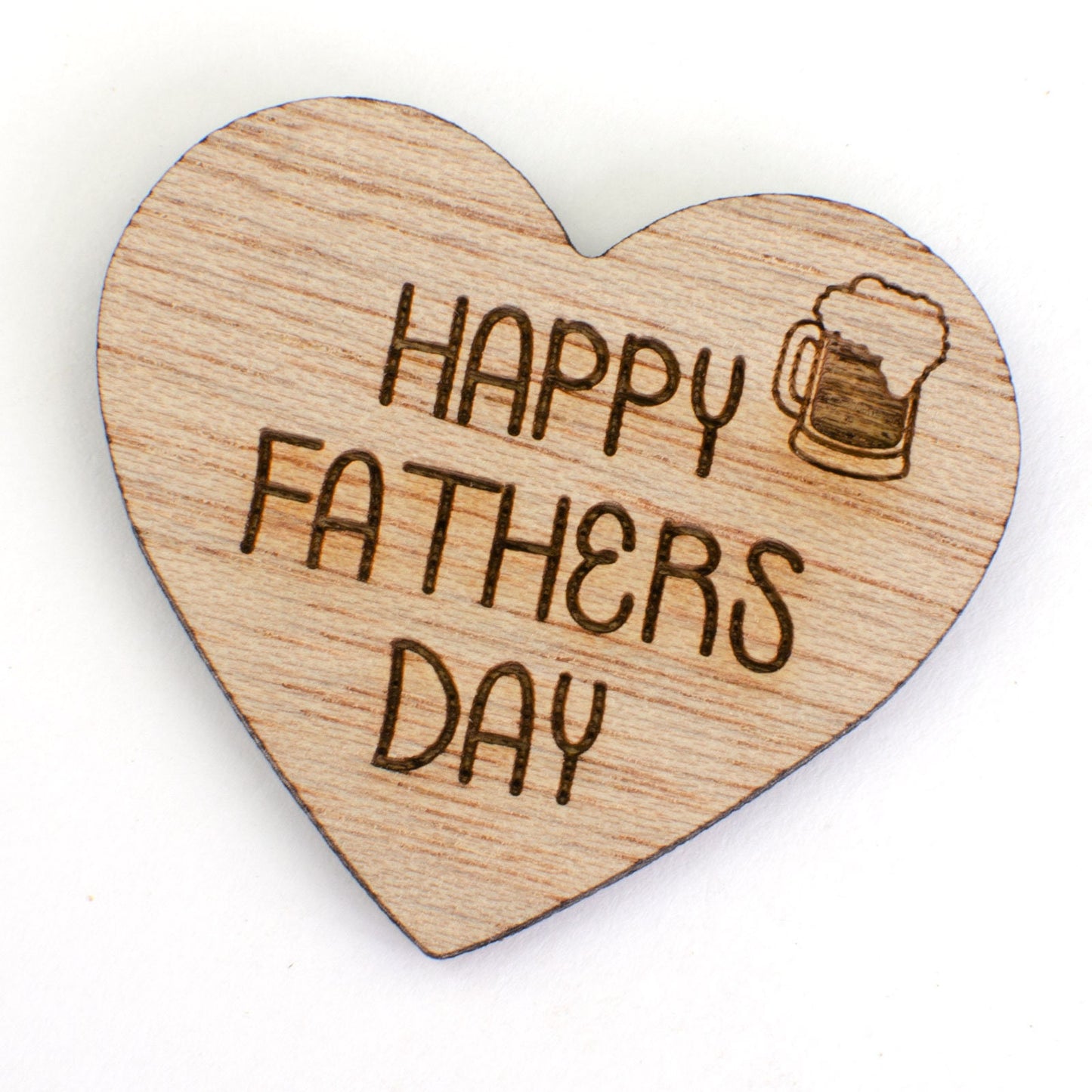 Happy Fathers Day Wooden Heart..