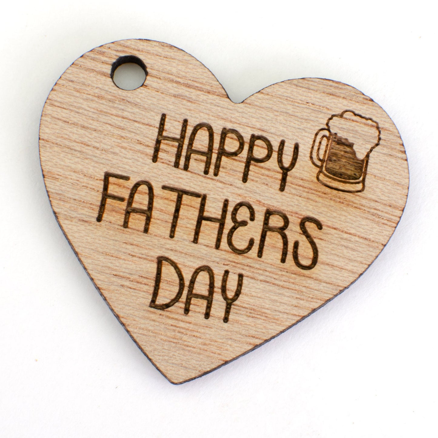 Happy Fathers Day Wooden Heart..